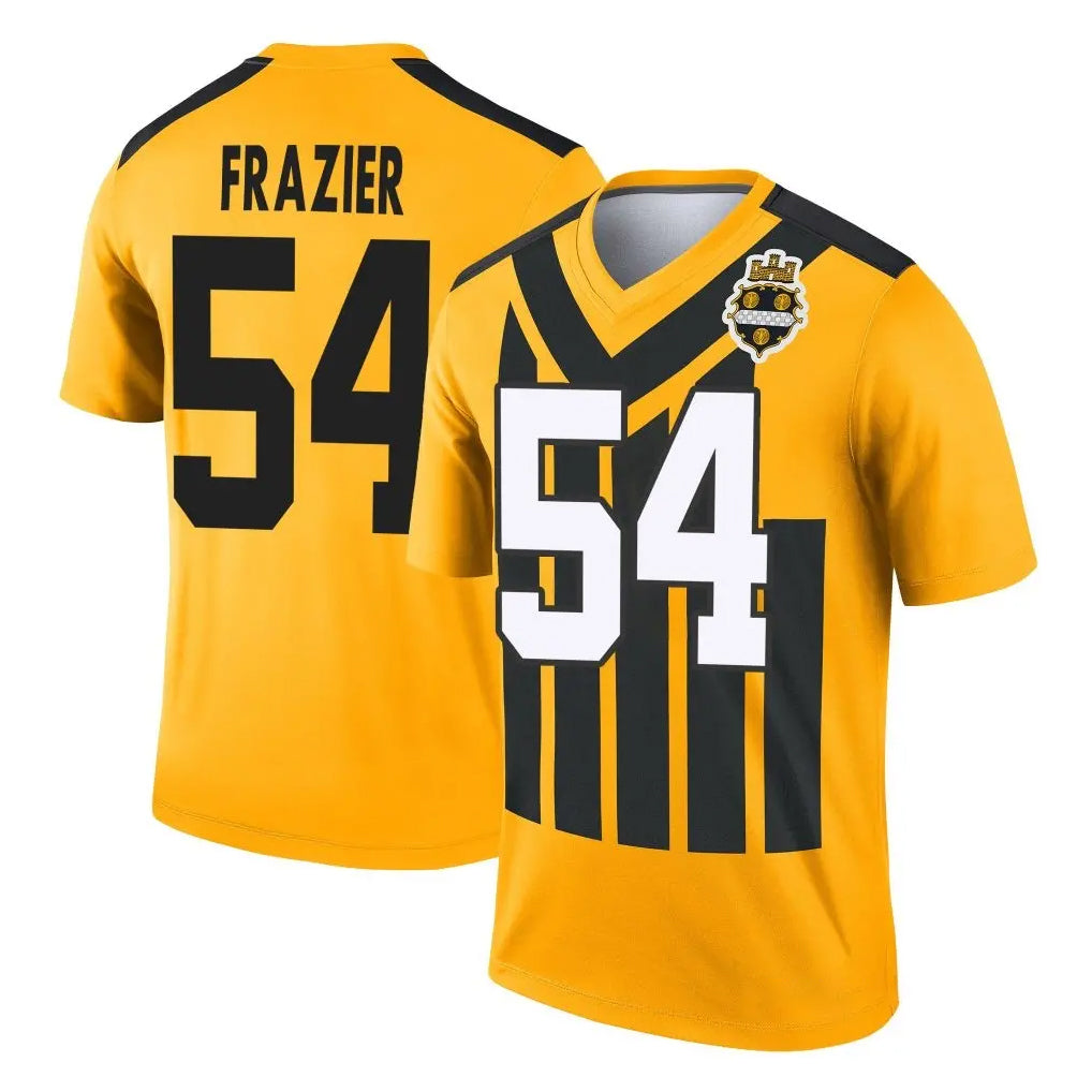 Seanshop P.Steelers #54 Zach Frazier Player Gold Legend Limited 1933 Throwback Performance Home Game Stitched Jerseys