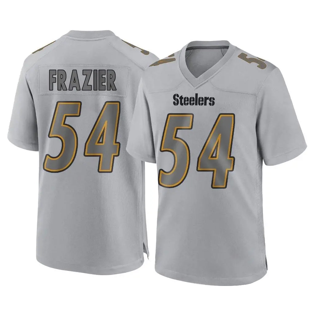 Seanshop P.Steelers #54 Zach Frazier Player Gray Atmosphere Fashion Home Game Stitched Jerseys
