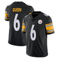 Seanshop P.Steelers #6 Patrick Queen Player Black Limited Vapor Untouchable Home Game Stitched Jerseys