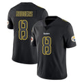 Seanshop P.Steelers #8 Aaron Rodgers Player Black Impact Limited Home Game Stitched Jerseys