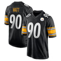 Seanshop P.Steelers #90 T.J. Watt Player Black Home Game Stitched Jerseys