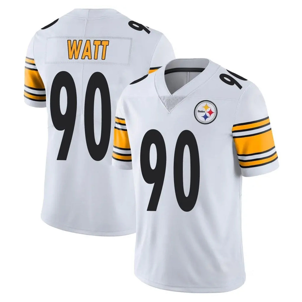 Seanshop P.Steelers #90 T.J. Watt Player White Limited Vapor Untouchable Home Game Stitched Jerseys