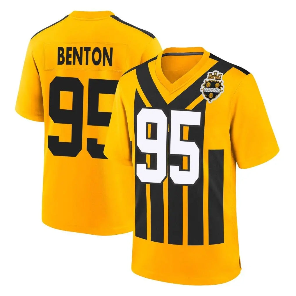 Seanshop P.Steelers #95 Keeanu Benton Player Gold Limited 1933 Throwback Home Game Stitched Jerseys