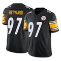 Seanshop P.Steelers #97 Cameron Heyward Player Black Limited Vapor F.U.S.E. Home Game Stitched Jerseys