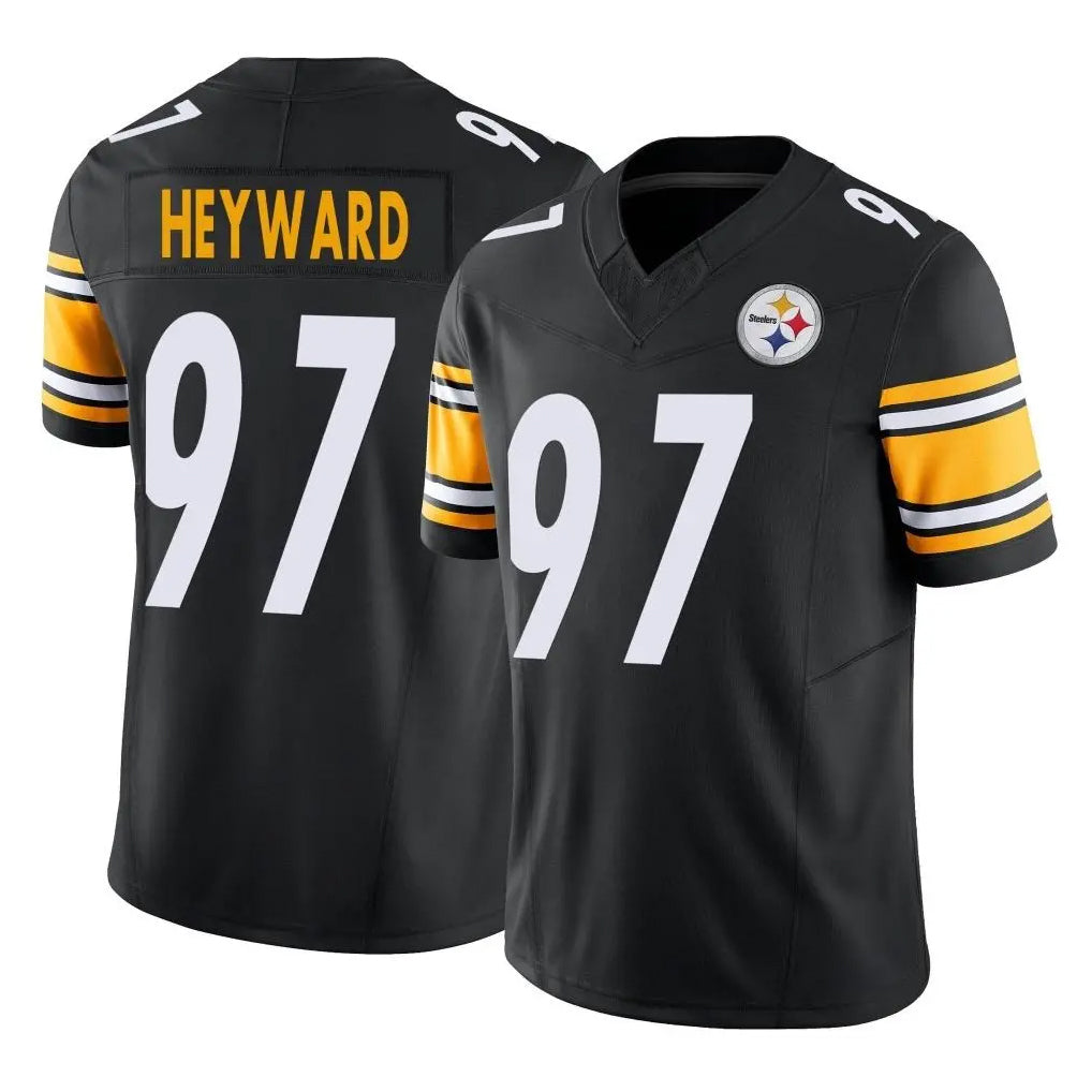 Seanshop P.Steelers #97 Cameron Heyward Player Black Limited Vapor F.U.S.E. Home Game Stitched Jerseys