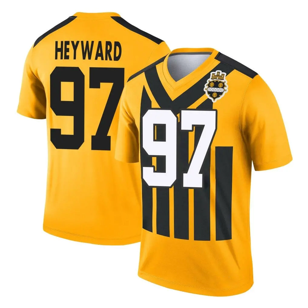 Seanshop P.Steelers #97 Cameron Heyward Player Gold Legend Limited 1933 Throwback Performance Home Game Stitched Jerseys