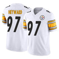 Seanshop P.Steelers #97 Cameron Heyward Player White Limited Vapor F.U.S.E. Home Game Stitched Jerseys
