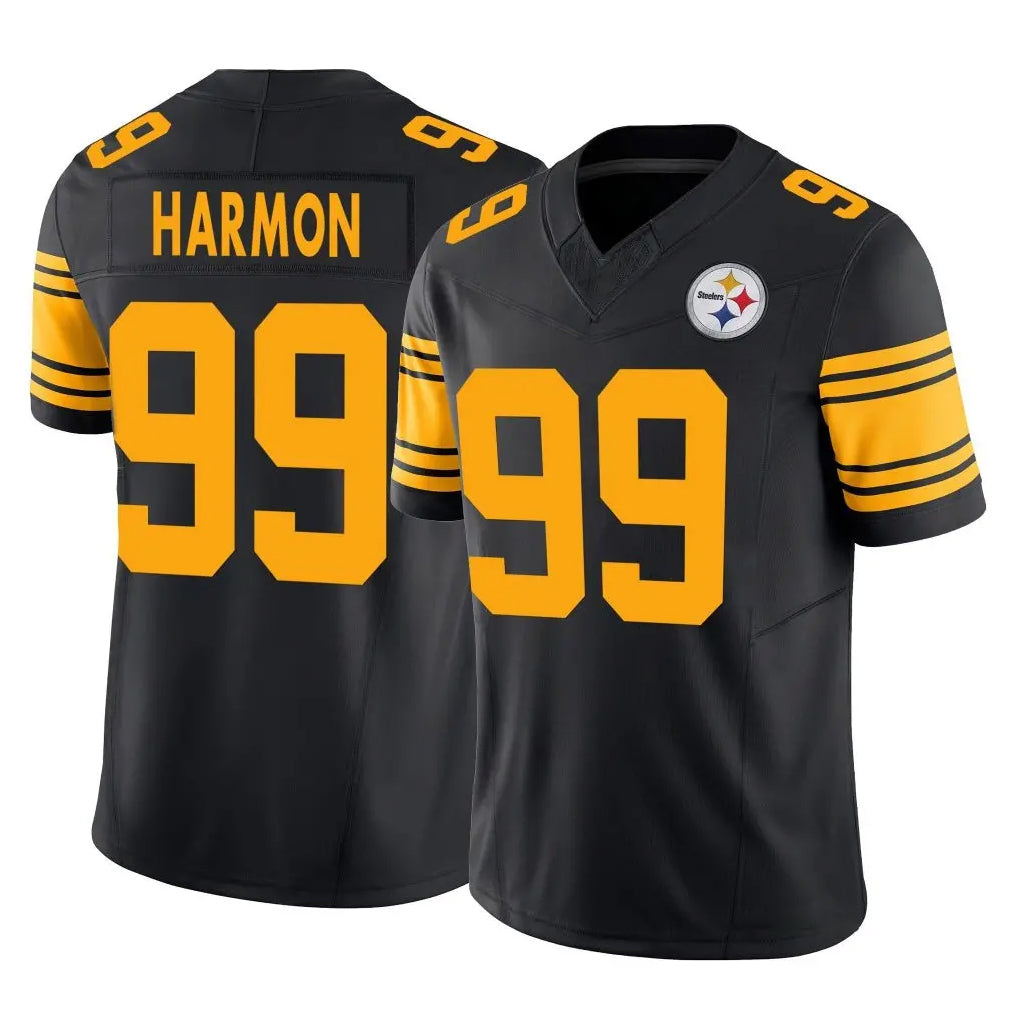 Seanshop P.Steelers #99 Derrick Harmon Player Black Limited 2nd Alternate Vapor F.U.S.E. Home Game Stitched Jerseys