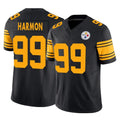 Seanshop P.Steelers #99 Derrick Harmon Player Black Limited 2nd Alternate Vapor F.U.S.E. Home Game Stitched Jerseys