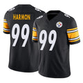 Seanshop P.Steelers #99 Derrick Harmon Player Black Limited Vapor F.U.S.E. Home Game Stitched Jerseys