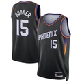 Leonaf P.Suns #15 Devin Booker Black Swingman Jerseys - Statement Edition