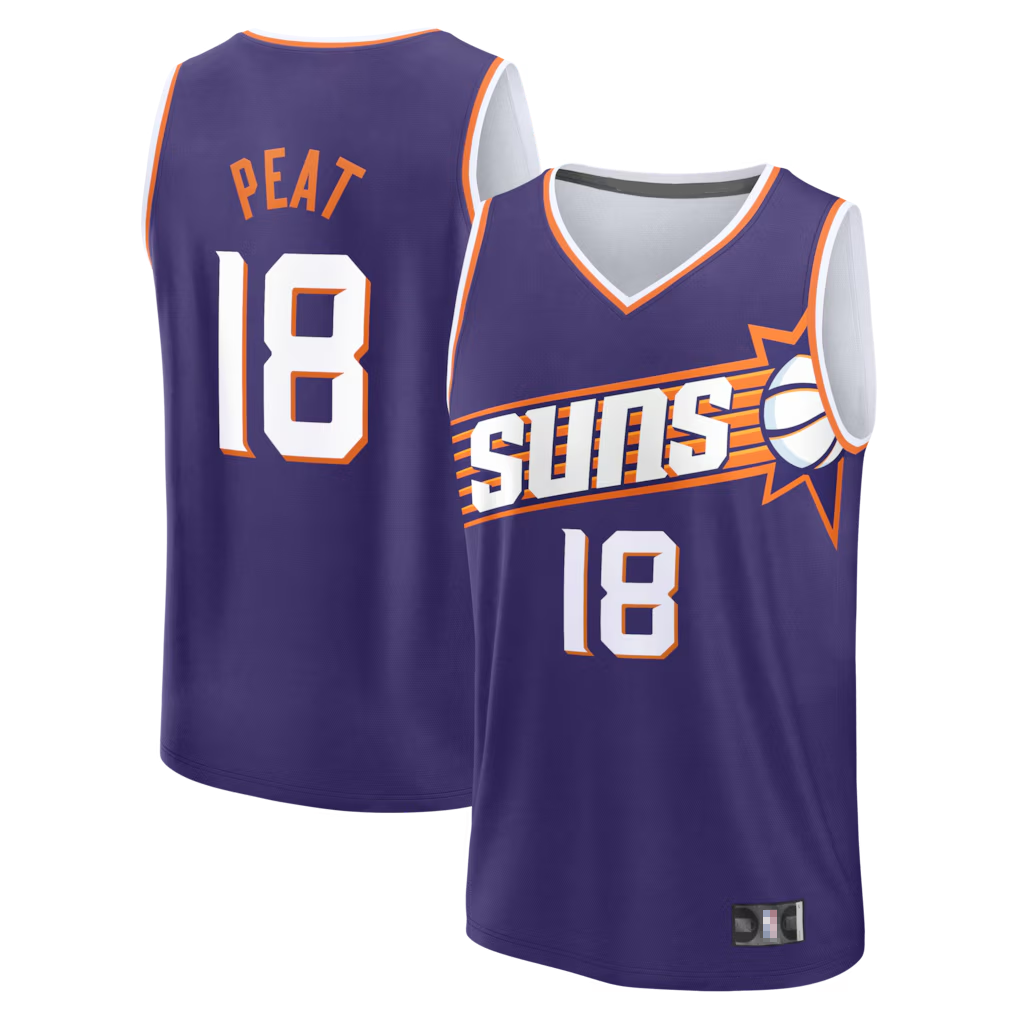 Leonaf P.Suns #18 Koa Peat Fanatics Purple Fast Break Jerseys - Icon Edition