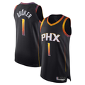 Leonaf P.Suns #1 Devin Booker Black Authentic Player Jerseys - Statement Edition