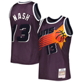 Seanshop P.Sunss #13 Steve Nash Mitchell & Ness Purple 199697 Hardwood Classics Off-Court Swingman Jerseys