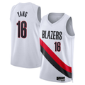 Seanshop PT.Blazers #16 Yang Hansen White Swingman Jerseys - Association Edition