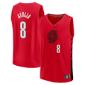 Seanshop PT.Blazers #8 Deni Avdija Fanatics Red Fast Break Player Jerseys - Statement Edition