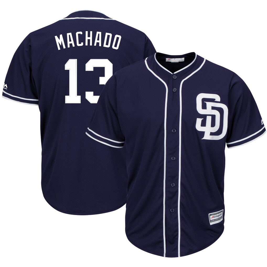 Seanshop S.Diego Padres #13 Manny Machado Player Navy Cool Base Game Stitched Jerseys