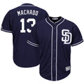Seanshop S.Diego Padres #13 Manny Machado Player Navy Cool Base Game Stitched Jerseys
