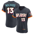 Seanshop S.Diego Padres #13 Manny Machado Player Obsidian 2026 City Connect Home Elite T-shirt Stitched Jerseys