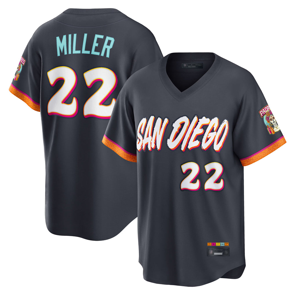 Seanshop S.Diego Padres #22 Mason Miller Player Obsidian 2026 City Connect Home Limited T-shirt Stitched Jerseys