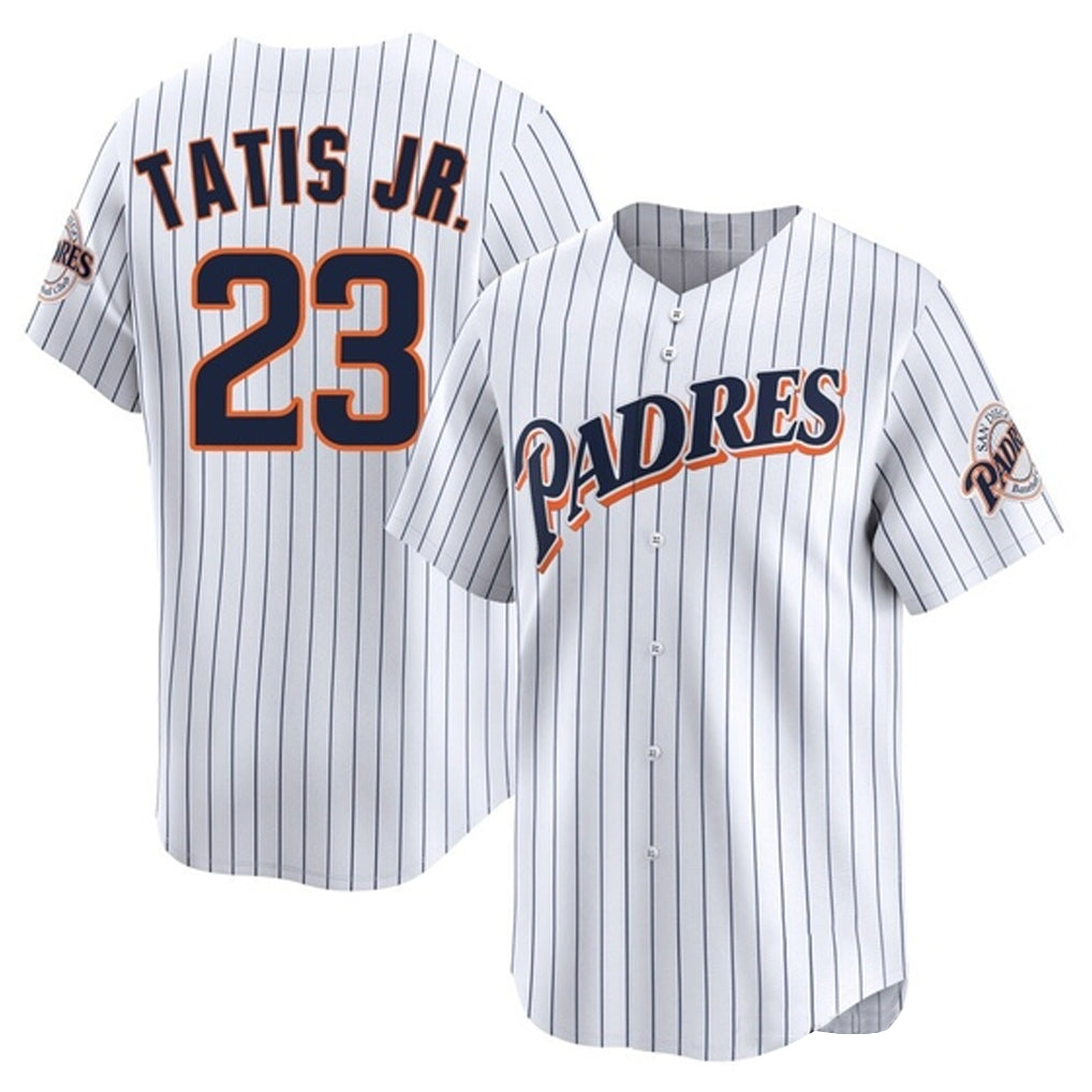 Seanshop S.Diego Padres #23 Fernando Tatis Jr Player White Cooperstown Collection Limited Home Stitched Jerseys