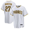 Seanshop S.Diego Padres #27 Nick Pivetta Player White Home Limited Stitched Jerseys