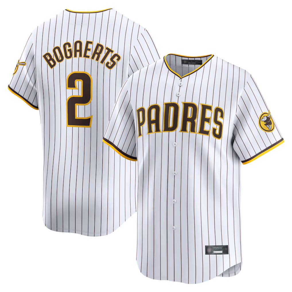 Seanshop S.Diego Padres #2 Xander Bogaerts Player White Home Limited Stitched Jerseys