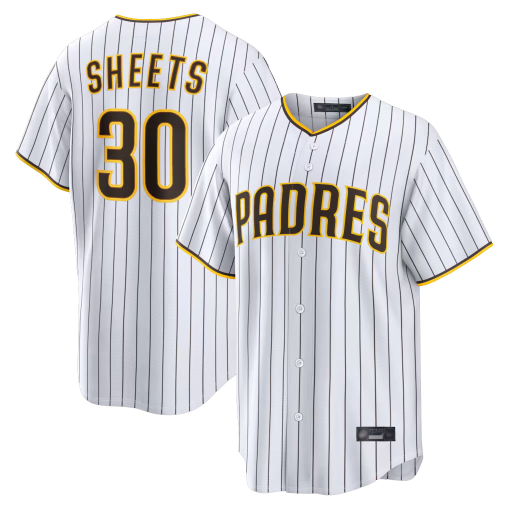 Seanshop S.Diego Padres #30 Gavin Sheets Player White Home Limited Game Stitched Jerseys