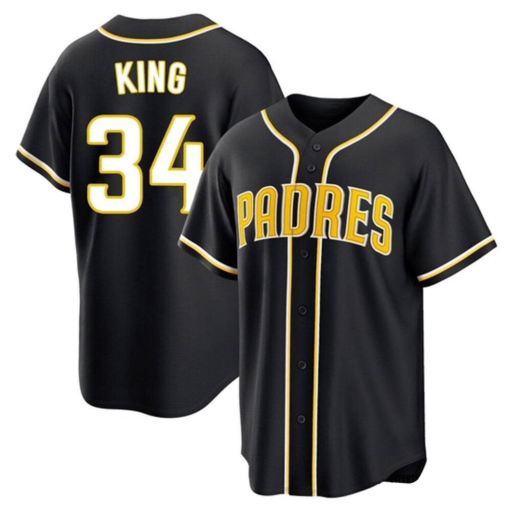 Seanshop S.Diego Padres #34 Michael King Player Black 2026 Fashion Home Stitched Jerseys