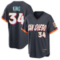 Seanshop S.Diego Padres #34 Michael King Player Obsidian 2026 City Connect Home Limited T-shirt Stitched Jerseys