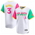 Seanshop S.Diego Padres #3 Jackson Merrill Player White City Connect Home Limited Stitched Jerseys