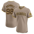 Seanshop S.Diego Padres #98 Randy Vasquez Player Khaki Home Limited Elite Stitched Jerseys