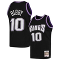 Seanshop S.Kings #10 Mike Bibby Mitchell & Ness Black Hardwood Classics Swingman Jerseys