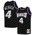 Seanshop S.Kings #4 Chris Webber Mitchell & Ness Black 200001 Hardwood Classics Swingman Jerseys