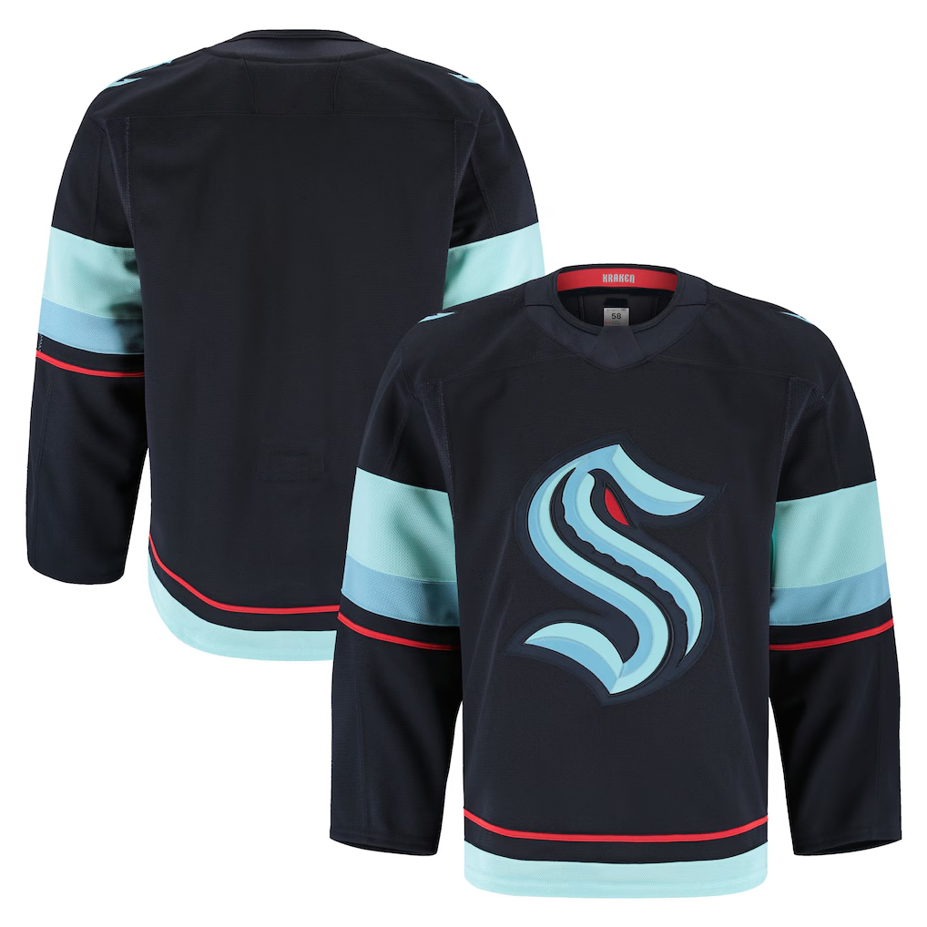 Seanshop S.Kraken Deep Sea Blue Home Authentic Pro Jerseys