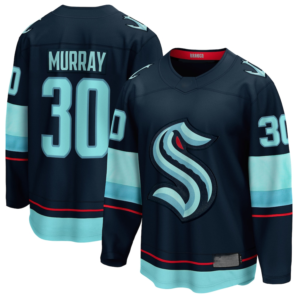 Seanshop S.Kraken #30 Matt Murray Deep Sea Blue Home Breakaway Jerseys