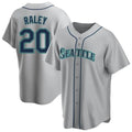 Seanshop  S.Mariners #20 Luke Raley Player Gray Home Game Stitched Jerseys