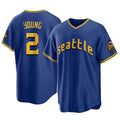 Seanshop  S.Mariners #2 Cole Young Player Royal City Connect Home Game Stitched Jerseys
