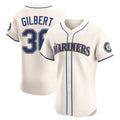 Seanshop  S.Mariners #36 Logan Gilbert Player Cream Home Limited Elite Stitched Jerseys