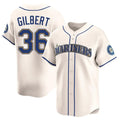 Seanshop  S.Mariners #36 Logan Gilbert Player Cream Home Limited Stitched Jerseys