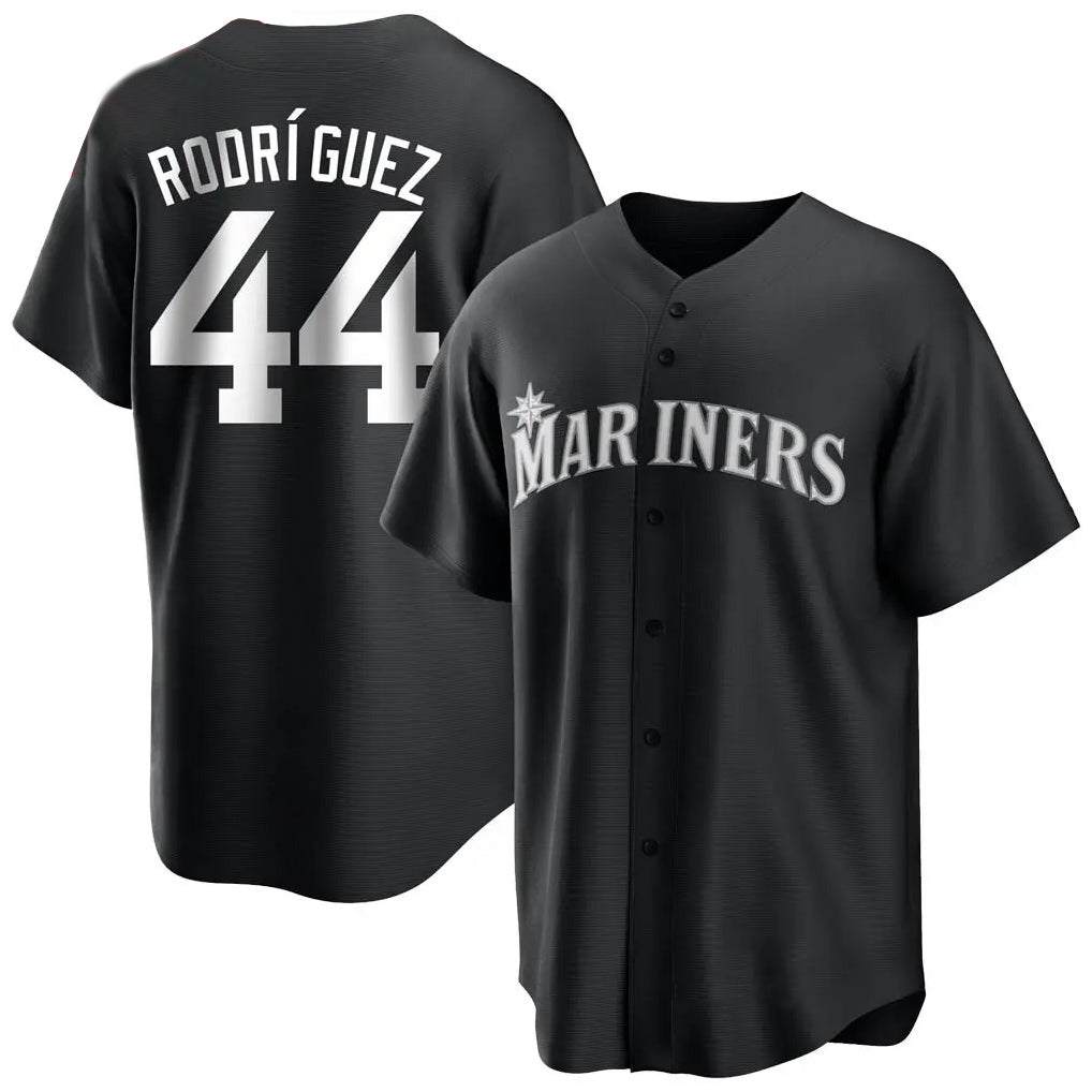 Seanshop  S.Mariners #44 Julio Rodriguez Player Black Home Limited Stitched Jerseys