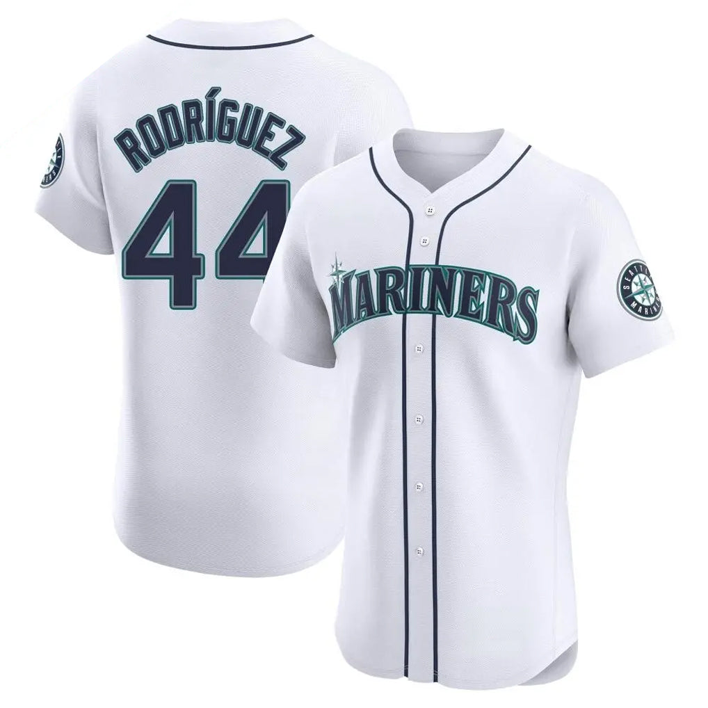 Seanshop  S.Mariners #44 Julio Rodriguez Player White Home Limited Elite Stitched Jerseys