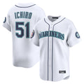 Seanshop  S.Mariners #51 Ichiro Suzuki Player White 2025 National Hall of Fame Home Limited Stitched Jerseys