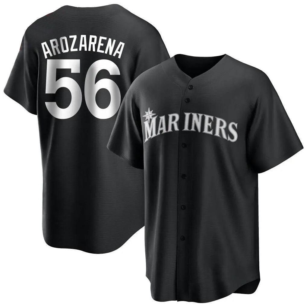 Seanshop  S.Mariners #56 Randy Arozarena Player Black Home Limited Stitched Jerseys