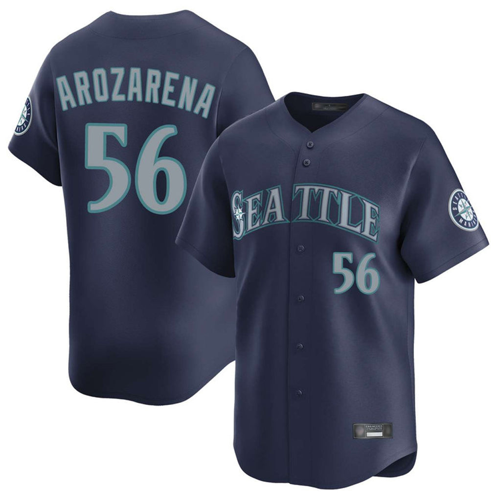 Seanshop  S.Mariners #56 Randy Arozarena Player Navy Home Limited Stitched Jerseys