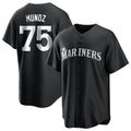 Seanshop  S.Mariners #75 Andres Munoz Player Black Home Limited Stitched Jerseys