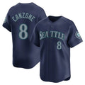Seanshop  S.Mariners #8 Dominic Canzone Player Navy Home Limited Stitched Jerseys