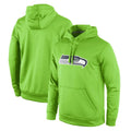 Seanshop S.Seahawks Green LOGO Pullover Hoodies Game Blank Player Stitched Jerseys