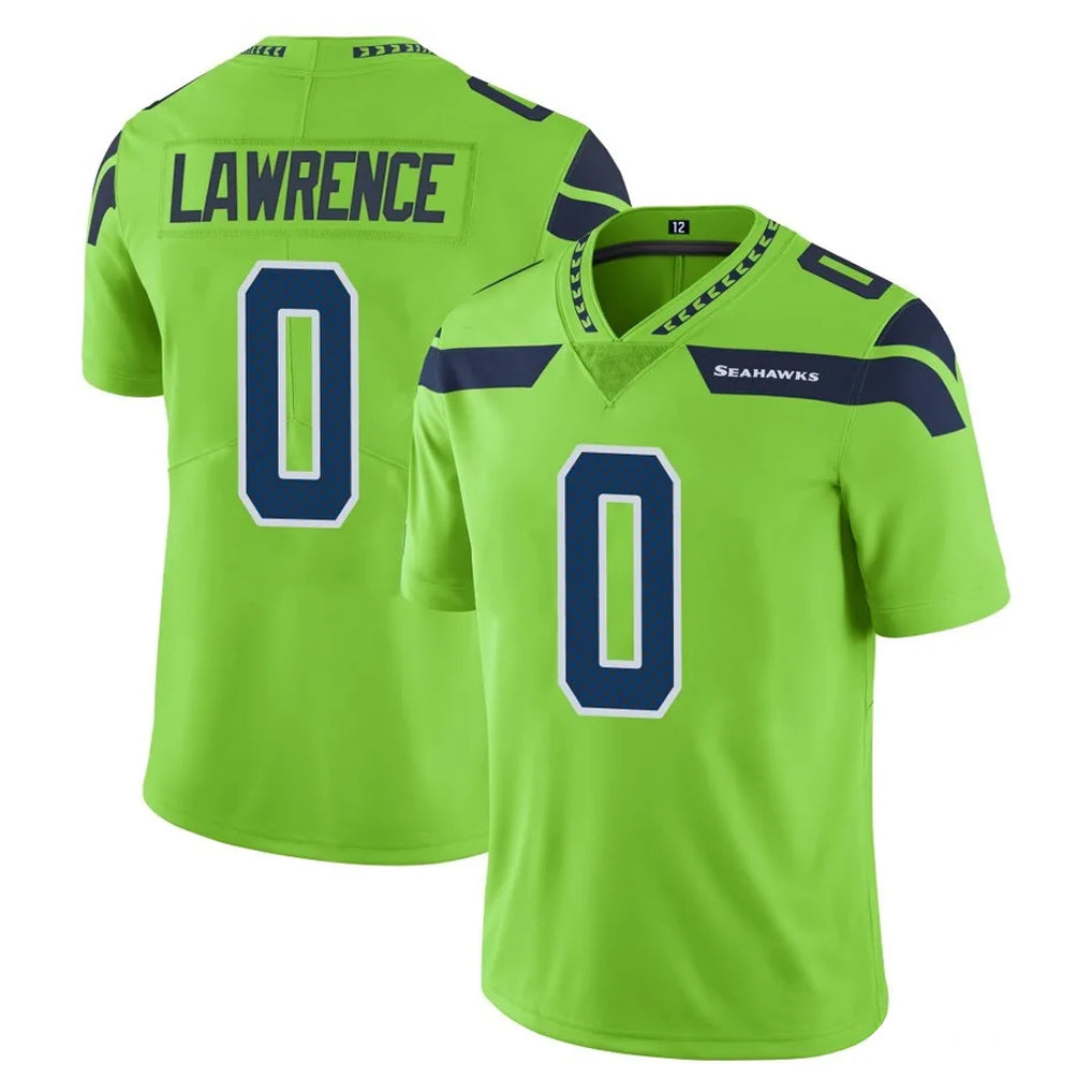 Seanshop S.Seahawks #0 DeMarcus Lawrence Player Green Limited Color Rush Home Game Stitched Jerseys