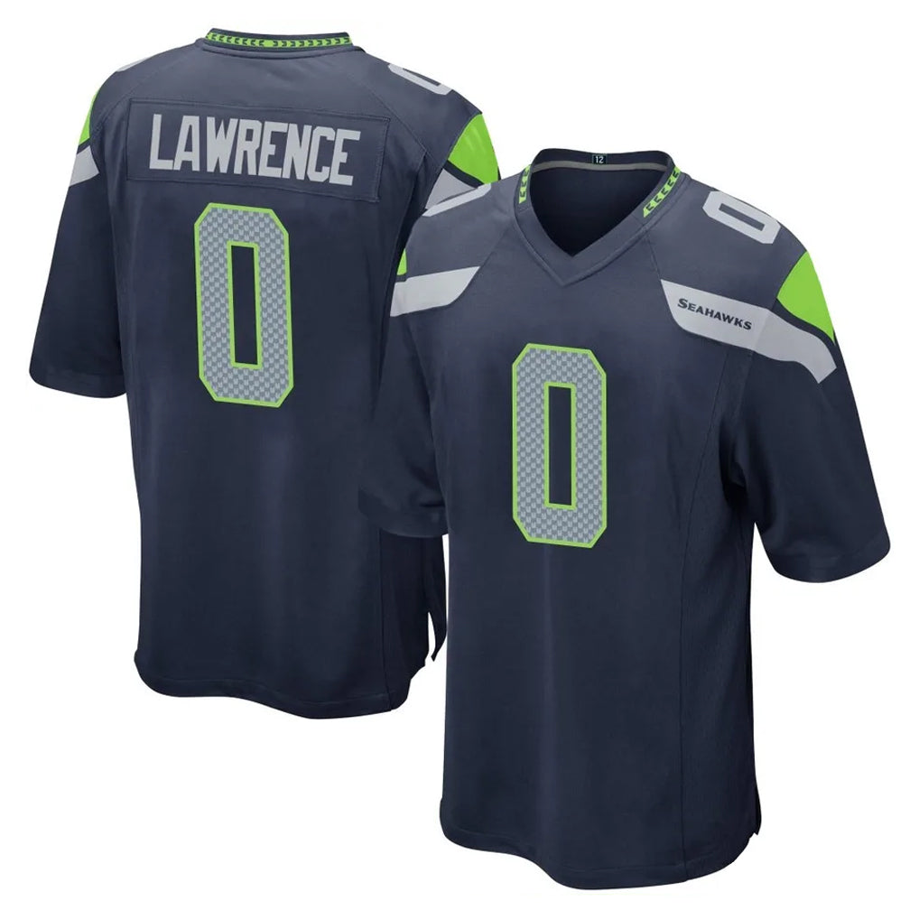 Seanshop S.Seahawks #0 DeMarcus Lawrence Player Navy Home Game Stitched Jerseys